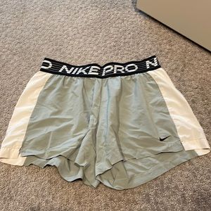 Gray Nike pro athletic shorts